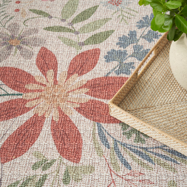 Nourison Home Nourison Washables NWB06 Cream Multicolor Rug