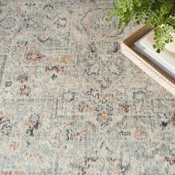 Nourison Home Oushak Home OUS02 Light Grey Rug