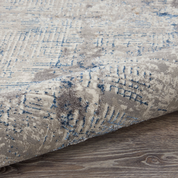 Nourison Home Royal Terrace KI41 Ivory Blue Rug