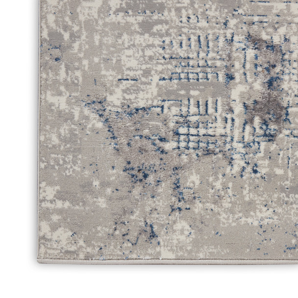 Nourison Home Royal Terrace KI41 Ivory Blue Rug