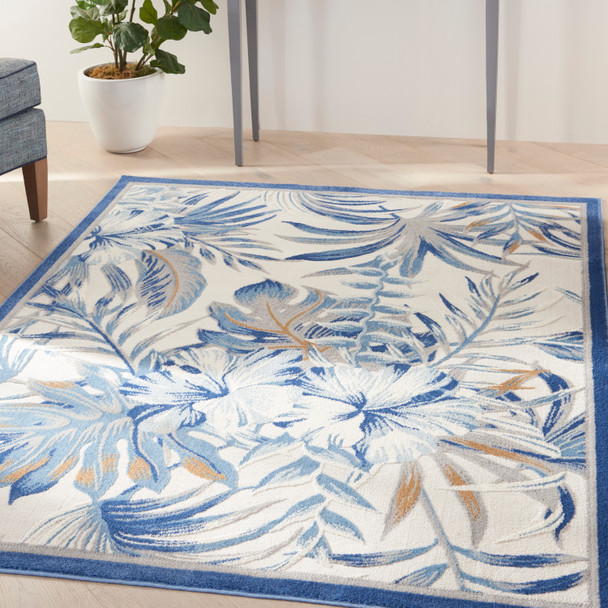 Nourison Home Seaside SDS02 Ivory Blue Rug