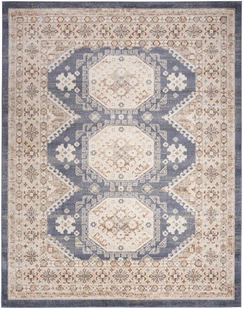 Nourison Home Serenity Home SRH01 Ivory Blue Rug