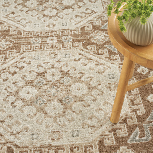 Nourison Home Serenity Home SRH01 Ivory Mocha Rug