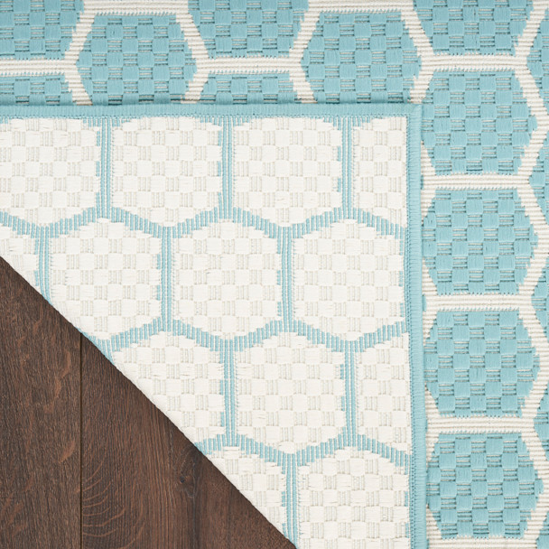 Nourison Home Twist Reversible TWS01 Aqua Rug