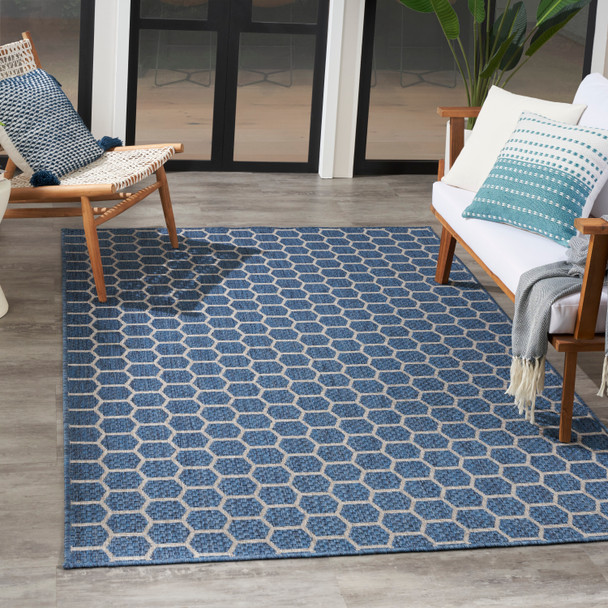 Nourison Home Twist Reversible TWS01 Blue Rug