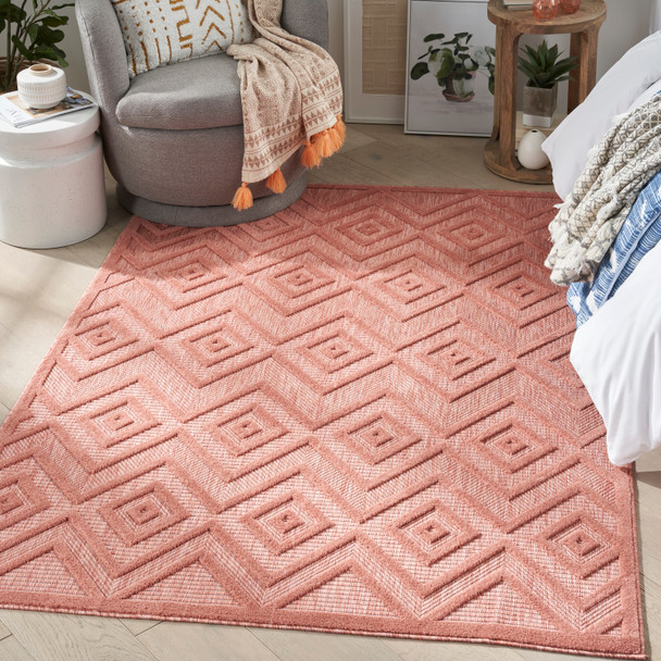 Nourison Home Versatile NRV01 Coral Orange Rug