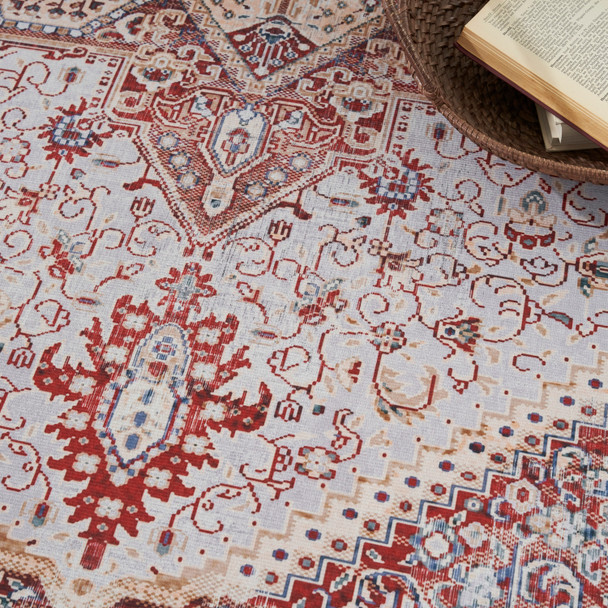 Nourison Home Vintage Home VNH01 Ivory Red Rug