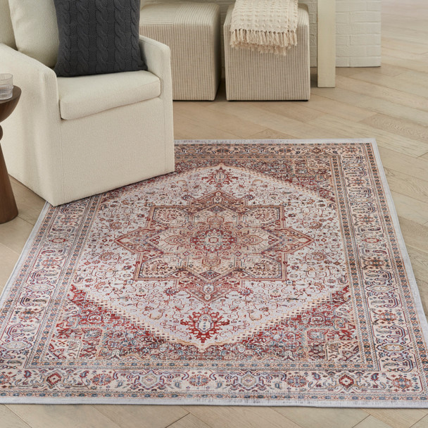 Nourison Home Vintage Home VNH01 Ivory Red Rug