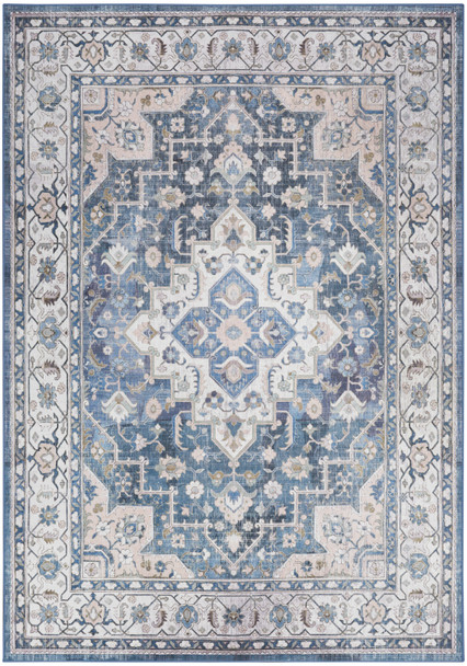 Nourison Home Vintage Home VNH04 Ivory Blue Rug