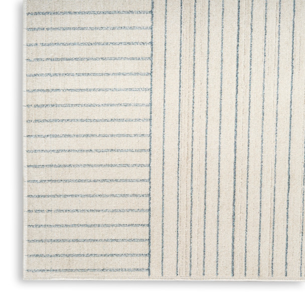 Nourison Home Washable Decor WSD11 Cream Blue Rug
