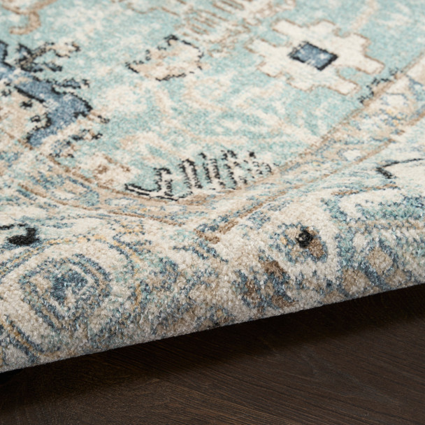 Nourison Home Washable Decor WSD12 Blue Taupe Rug