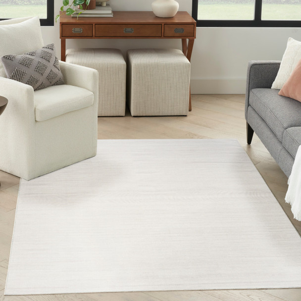 Nourison Home Washable Essentials WAE01 Ivory Grey Rug