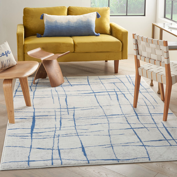 Nourison Home Whimsicle WHS09 Ivory Blue Rug