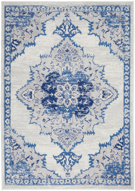 Nourison Home Whimsicle WHS14 Ivory Blue Rug