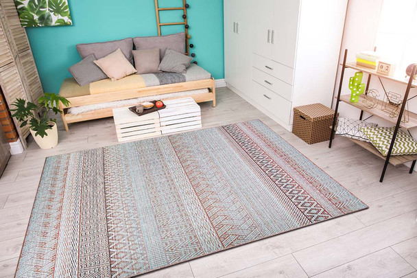 Couristan Cape 9835 8019 Gables Hibiscus Rug
