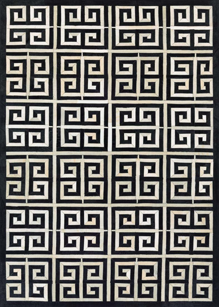 Couristan Chalet 3259 0243 Meander Black Ivory Rug
