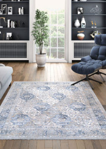 Couristan Couture 6797 7194 Persian Tiles Pewter-Mode Beige Rug