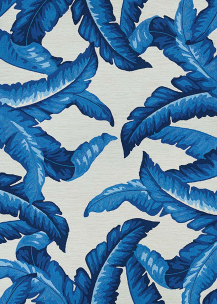 Couristan Covington 2993 2003 Palm Leaves Blue Rug