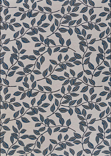 Couristan Dolce 7512 0845 Summer Ivy Ivory Slate Blue Rug