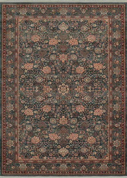 Couristan Kashimar 0614 4365 Floral Vase Sage Rug