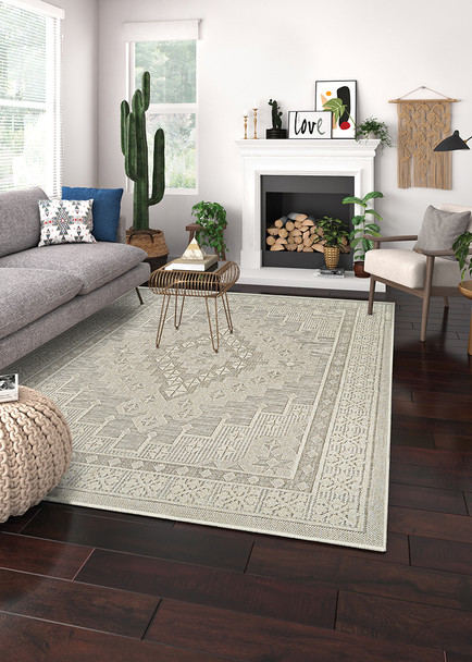 Couristan Liguria Lig1 1001 Sarzana Dove Grey Rug
