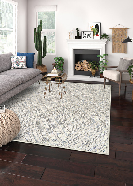 Couristan Liguria Lig2 1212 Levanto Aqua Rug