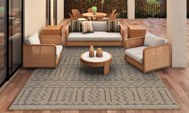 Couristan Naturalistic 3701 1001 Moroccan Natural Brown Rug