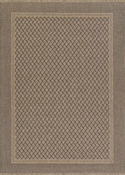 Couristan Naturalistic 3705 1004 Symmetry Natural Black Rug