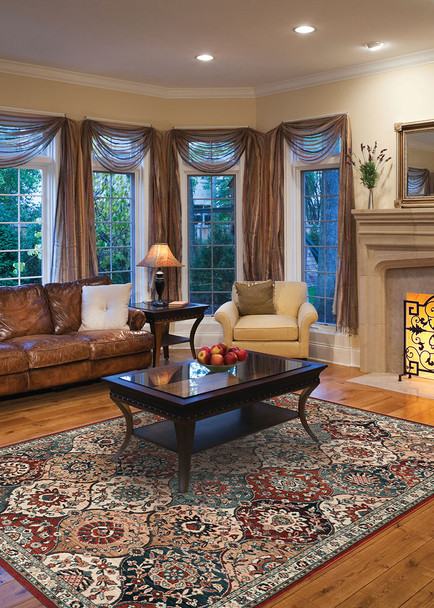 Couristan Old World Classic 4373 5430 Royal Baktiari Antique Red Rug