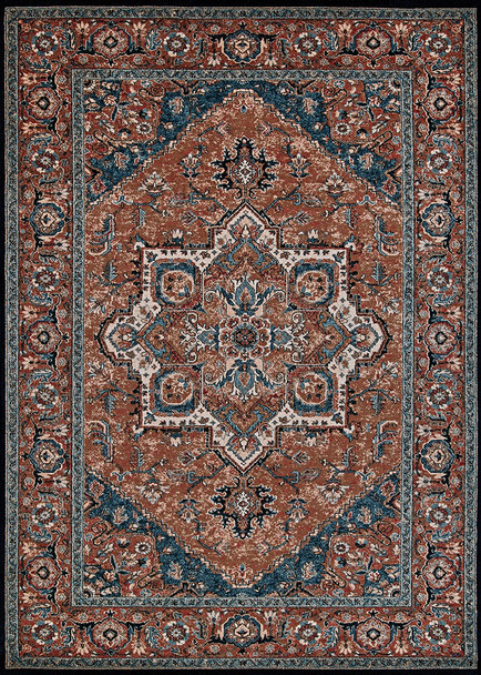 Couristan Old World Classic 4553 4350 Antique Mashad Burnished Clay Rug