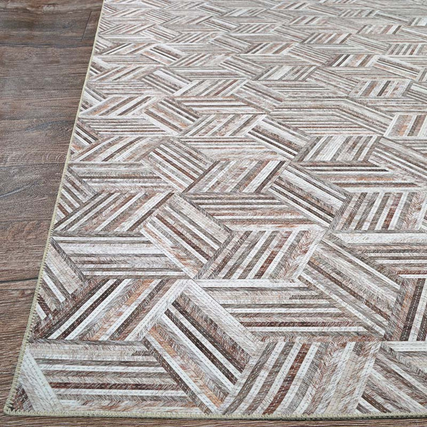 Couristan Prairie 2886 3011 Geo Mosaic Grey Blush Rug