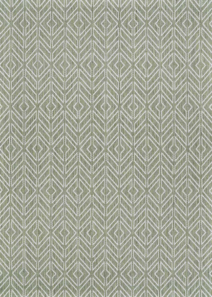 Couristan Recife 1318 4412 Cabana Tile Sage Leaf Ivory Rug