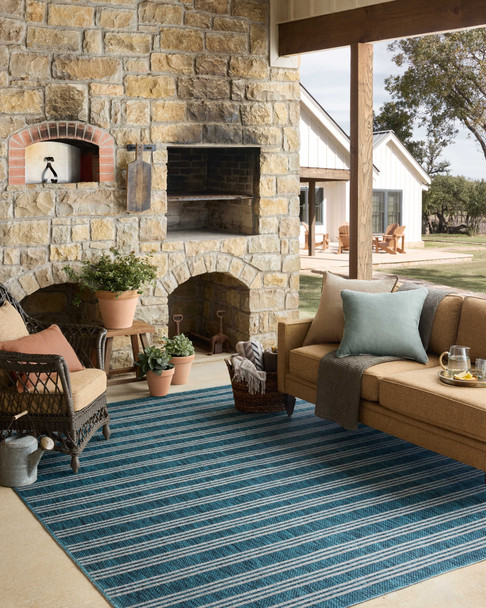 Loloi Easton ESN-04 Teal Fog Rug