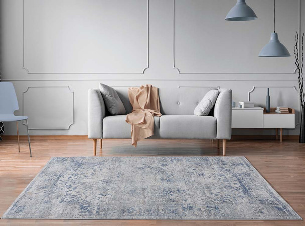 United Weavers Austin 4540 20460 Clark Blue Rug