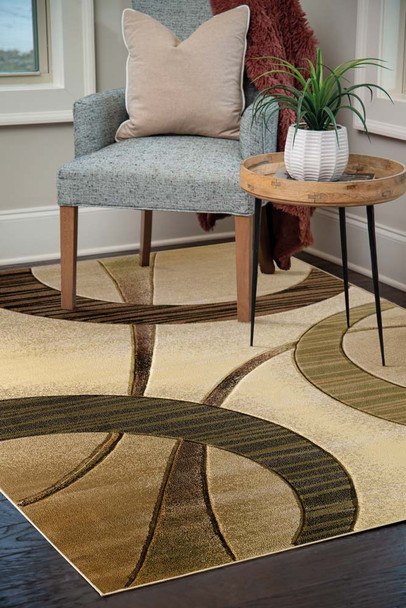 United Weavers Contours 510 22090 Zaga Cream Rug
