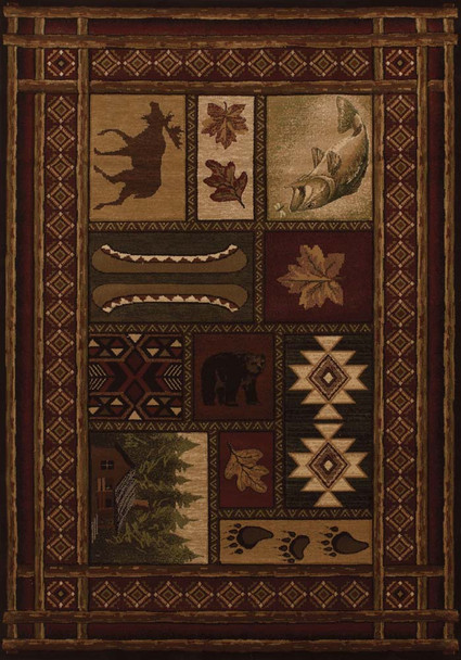 United Weavers Contours 510 27559 Cabin Chalet Toffee Rug