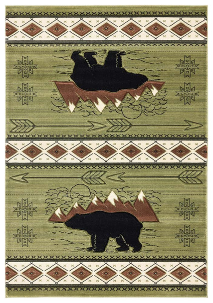 United Weavers Cottage 2055 41845 Timberland Green Rug