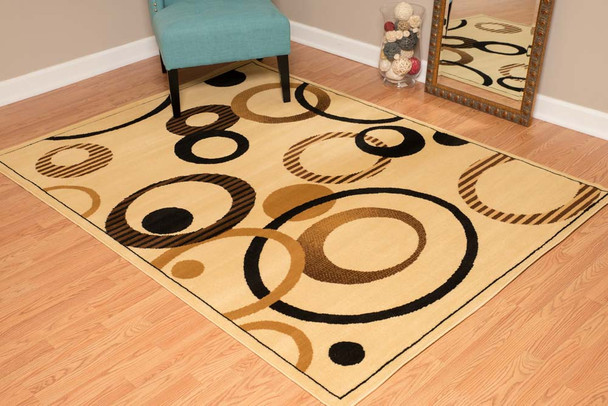 United Weavers Dallas 851 10415 Hip Hop Ivory Rug