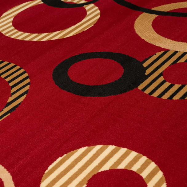United Weavers Dallas 851 10430 Hip Hop Red Rug
