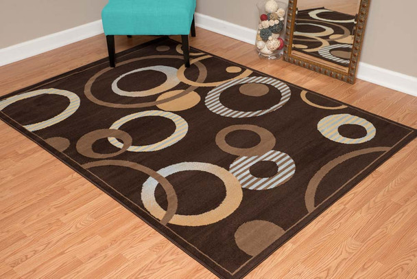 United Weavers Dallas 851 10451 Hip Hop Chocolate Rug