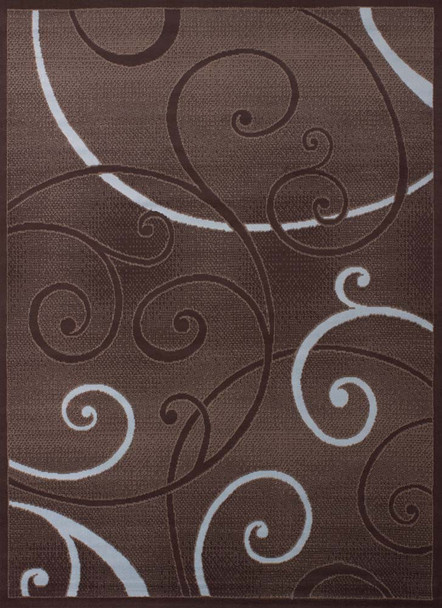 United Weavers Dallas 851 10951 Bangles Chocolate Rug
