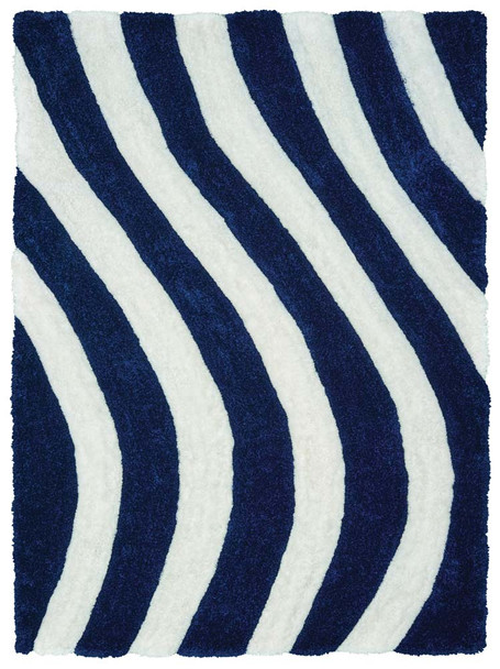 United Weavers Finesse 2100 21664 Streamer Navy Rug