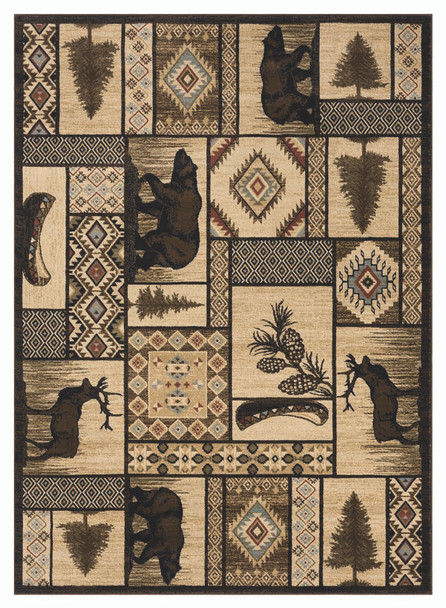 United Weavers Highlands 3115 60375 Jungle Mountain  Multi Rug
