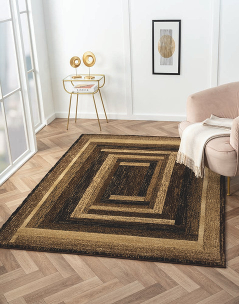 United Weavers Highlands 3115 60550 The Maze Brown Rug