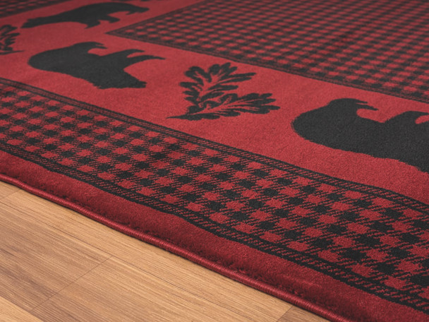 United Weavers Highlands 3115 60730 Bear March Red Rug