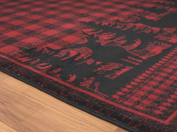 United Weavers Highlands 3115 60830 Woodland  Red Rug