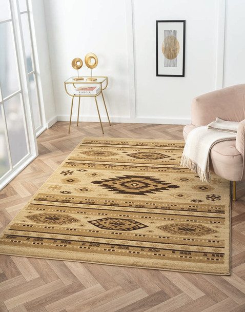 United Weavers Highlands 3115 60990 Eagle Eye Cream  Rug