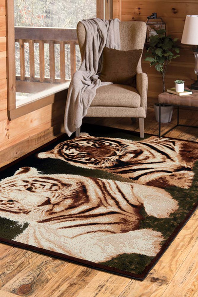 United Weavers Legends 910 1650 Tiger Colors Multi Rug
