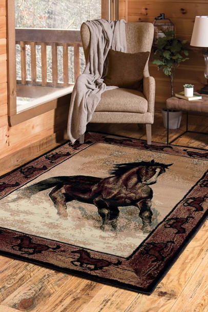 United Weavers Legends 910 6930 Stallion Border Multi Rug