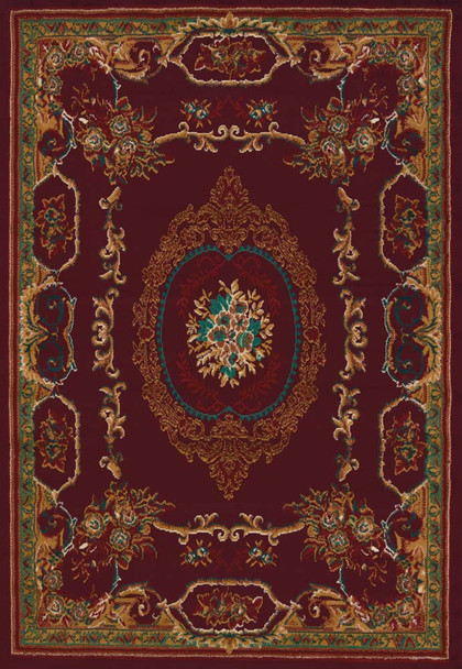 United Weavers Manhattan 940 38134 Lexington Burgundy Rug